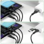 4smarts 541023 cavo USB 1,2 m USB A/USB C USB C/Micro USB-A/Lightning Nero