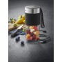 WMF KITCHENminis 0416700011 0,3 L Sbattitore con base 50 W Nero, Acciaio inox, Trasparente (04.1670.0011)
