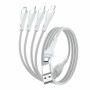 4smarts 541024 cavo USB 1,2 m USB A/USB C USB C/Micro USB-A/Lightning Bianco