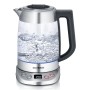 Glas Tee-/Wasserkocher Deluxe WK 3480 (edelstahl/transparent, 1,7 Liter)
