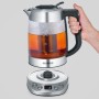Glas Tee-/Wasserkocher Deluxe WK 3480 (edelstahl/transparent, 1,7 Liter)