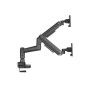 Equip Staffa di montaggio da scrivania per doppio monitor per uso intensivo da 17“-35”, nero (650182)