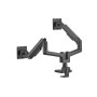 Equip Staffa di montaggio da scrivania per doppio monitor per uso intensivo da 17“-35”, nero (650182)