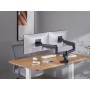Equip Staffa di montaggio da scrivania per doppio monitor per uso intensivo da 17“-35”, nero (650182)