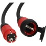 Brennenstuhl 9162250110 prolunghe e multiple 25 m 1 presa(e) AC Interno/esterno Nero, Rosso