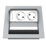 Kindermann CablePort standard² cassetta di scarico Tipo F Grigio, Bianco (7492000032)