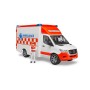 MB Sprinter Ambulanz mit Fahrer (rot/wei) (02676)