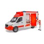 MB Sprinter Ambulanz mit Fahrer (rot/wei) (02676)