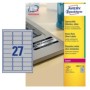 Avery L6011-100 etichetta autoadesiva Rettangolo Permanente Argento 2700 pz