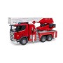 Scania Super 560R Feuerwehr mit Drehleiter, Wasserpumpe, Light & Sound (03591)