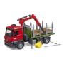 Mercedes Benz Arocs Holztransport-LKW  (mit Ladekran, Greifer und 3 Baumstmmen) (03669)