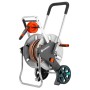 Schlauchwagen CleverRoll M Easy Metall Set (grau/orange, 25 Meter, mit Anschlssen) (18547-20)