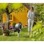 Garten-Schlauchbox RollUp S, 15 Meter (grau, mit Erdspie) (18606-20)