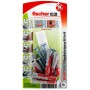 Dbel DUOPOWER 8x40 RB K (hellgrau/rot, 8 Stck, mit Schraube und Aufklebern) (535957)