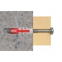 Dbel DUOPOWER 8x40 RB K (hellgrau/rot, 8 Stck, mit Schraube und Aufklebern) (535957)