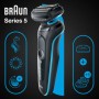 Braun Series 5 51-M4500cs Rasoio Nero, Blu