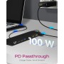 ICY BOX IB-DK2116-C Docking USB 3.2 Gen 2 (3.1 Gen 2) Type-C Nero (61005)