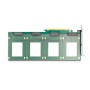 DeLOCK Scheda PCI Express 4.0 x16 a 4 x interno U.2 NVMe SFF-8639 - Biforcazione (LxP 288 x 122 mm) (90169)