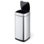 Durable NO TOUCH 35L Rettangolare Acciaio inox Nero, Argento (342323)