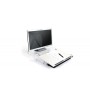 BakkerElkhuizen FlexDesk 630N porta documenti Acrilico, Plastica, Gomma, Acciaio Trasparente, Bianco (BNEFDESK630N)