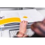 BakkerElkhuizen FlexDesk 630N porta documenti Acrilico, Plastica, Gomma, Acciaio Trasparente, Bianco (BNEFDESK630N)