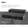 CLUB3D DisplayPort/HDMI KVM Switch/Dock 4K60Hz For USB Type-C inputs (CSV-1585)