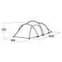 Easy Camp Hemsedal 3 Verde Tenda a tunnel (120474)