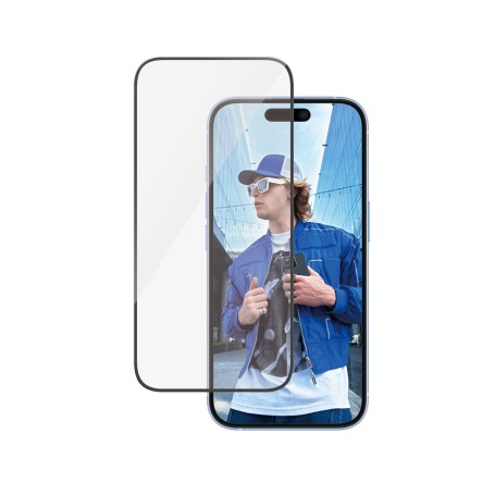 PanzerGlass Pellicola in Vetro Temperato iPhone 16 | 15 | Ultra-Wide Fit (2861)