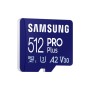 Samsung PRO Plus microSD Memory Card 512GB (2023), USB Card Reader incluso (MB-MD512SB/WW)
