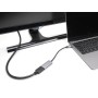 DeLOCK 60021 adattatore grafico USB 7680 x 4320 Pixel Nero, Grigio