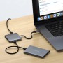 Satechi ST-H4CPDM hub di interfaccia USB tipo-C 10000 Mbit/s Grigio