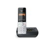 Gigaset COMFORT 500A Telefono analogico/DECT Identificatore di chiamata Nero, Argento (S30852-H3023-B101)