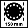 Einhell TC-PE 150 Levigatrice a disco 10500 Giri/min Nero, Rosso (4133330)
