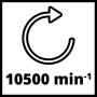 Einhell TC-PE 150 Levigatrice a disco 10500 Giri/min Nero, Rosso (4133330)