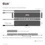 CLUB3D USB Gen1 Type-C Triple Display DP1.4 Alt mode Smart PD3.0 Charging Dock with 100 Watt Power Supply (CSV-1565)