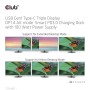 CLUB3D USB Gen1 Type-C Triple Display DP1.4 Alt mode Smart PD3.0 Charging Dock with 100 Watt Power Supply (CSV-1565)