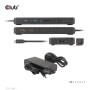 CLUB3D CSV-1581 replicatore di porte e docking station per laptop Thunderbolt 4 Nero