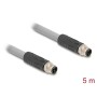DeLOCK 80536 cavo per sensori e attuatori 5 m RST M12 Grigio