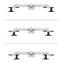 Neomounts DS65S-950WH2 Braccio per monitor 24-34" - molla a gas - Topfix - multiregolabile - 180°-stop