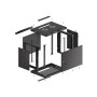 Lanberg WF01-6409-00B rack 9U Da parete Nero