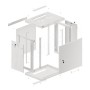 Lanberg WF01-6412-00S rack 12U Da parete Grigio