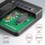 Axagon ADSA-M2C docking station per unità di archiviazione USB 3.2 Gen 2 (3.1 Gen 2) Type-C Nero