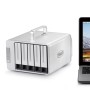 TerraMaster D5 Thunderbolt 3 array di dischi 0 TB Desktop Grigio (D5-Thunderbolt 3)