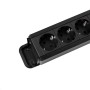 Bachmann PRIMO 3 presa(e) AC Type EF (CEE 7/7) 2 m 2 Nero (350.008)