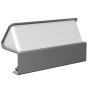 Kindermann 7430000062 cassetta di scarico Tipo F Alluminio, Bianco