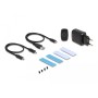 DeLOCK Alloggiamento esterno USB 20 Gbps per 2 x M.2 NVMe PCIe SSD con USB Type-C femmina e RAID - strumento gratuito (42022)
