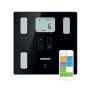 Omron VIVA Quadrato Nero Bilancia pesapersone elettronica (HBF-222T-EBK)