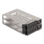 DeLOCK Bay rack mobile sottile per 2 x SSD da 2.5″ U.2 NVMe con telaio da 5.25″ (47011)