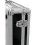 Roadinger 30125346 custodia per attrezzatura audio Controllo per DJ Baule da viaggio Legno compensato Nero, Argento