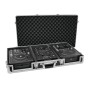 Roadinger 30125342 custodia per attrezzatura audio Controllo per DJ Custodia rigida Legno compensato Nero, Argento